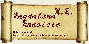 Magdalena Radoičić vizit kartica